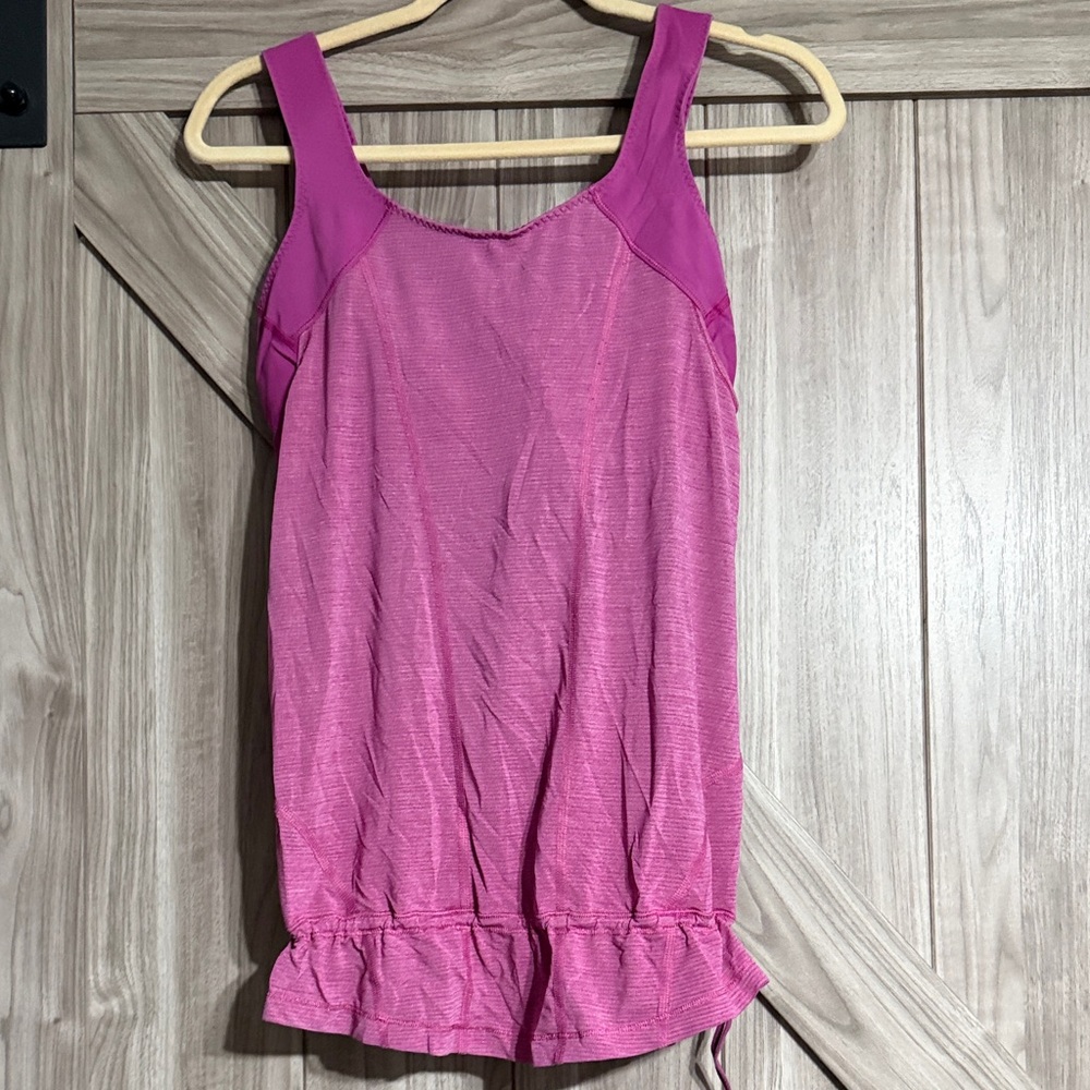 Lululemon Athletica Magenta Tank Top